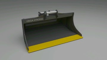 Scandinavian grading bucket - MEGA STRONG