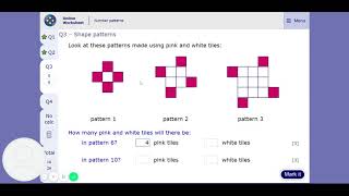 MyMaths Tutorial   Number Patterns