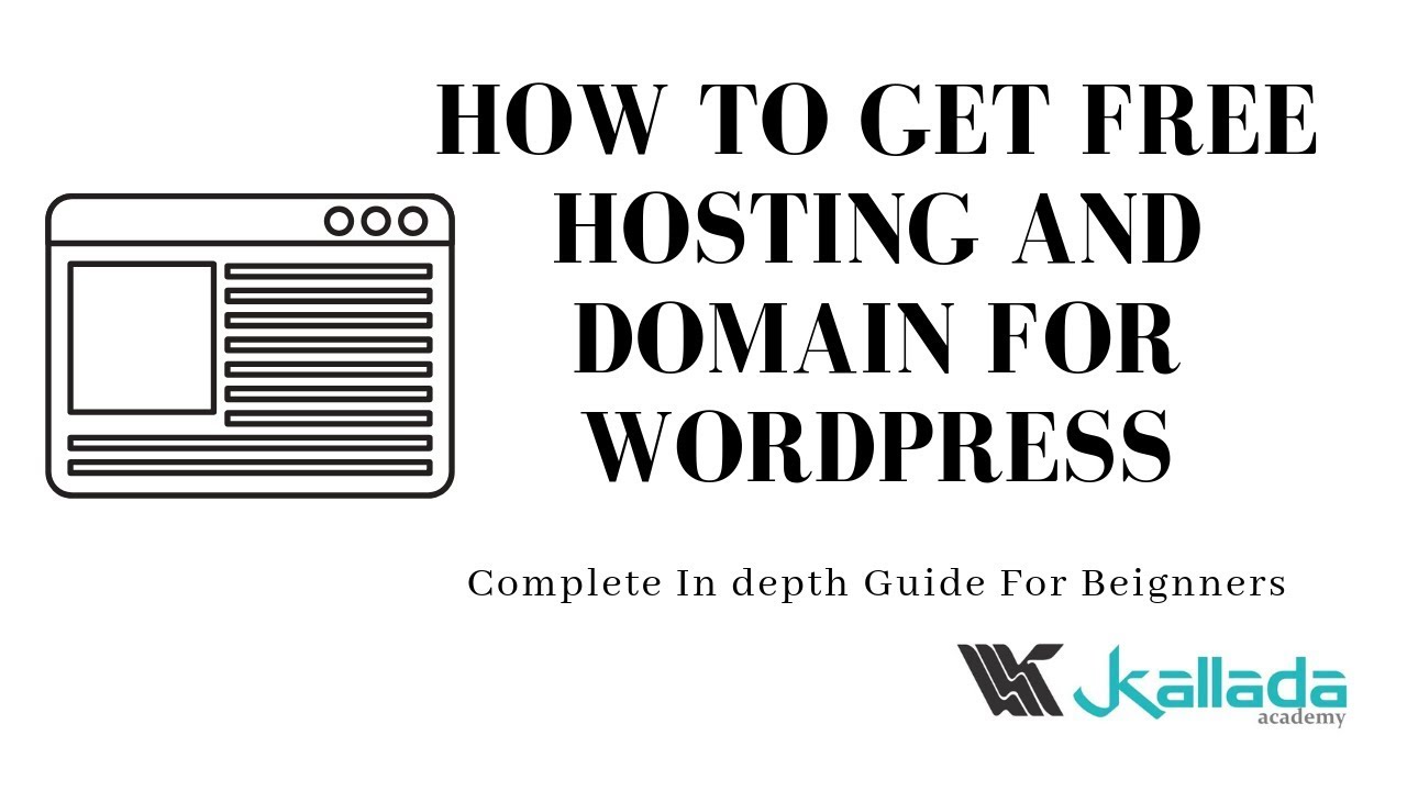 How To Get A Free Hosting And Domain For Wordpress in 2019 - YouTube