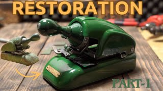 Restore a Japanese number stamping machine - Toho type p-2 | Part 1