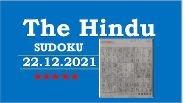 The Hindu Dec 22, 2021 - 5 Star - Step by Step Solution Clearly Explained