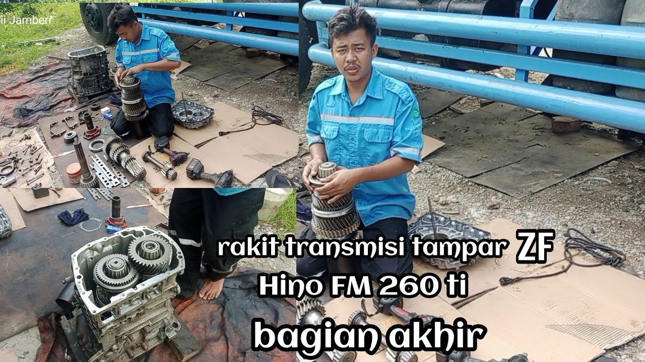 perakitan transmisi/ bak perseling ZF /tampar Hino FM 260 ti , bagian terakhir