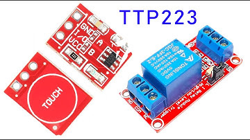 Touch On Off Switch On 220v AC Bulb Using TTP223 Touch Module With 5v Relay Module