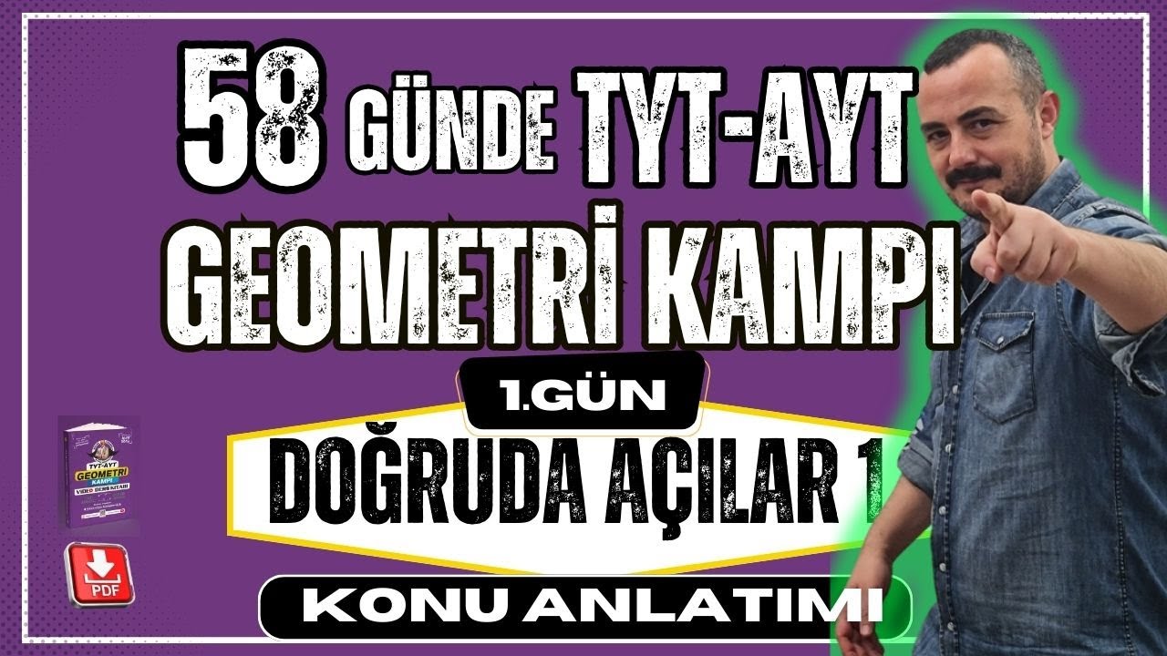 Doğruda Açılar 1 | 58 TYT AYT Geometri Kampı | TYT-AYT Geometri Konu Anlatımı |Yeni Nesil Geometri