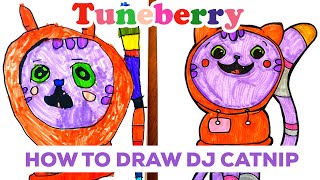 How To Draw DJ Catnip From Gabby's Dollhouse 