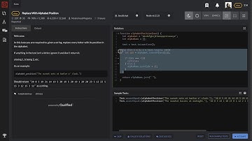 Code Wars Replace Alphabet Position