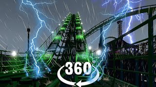 VR 360 Storm Roller Coaster Extreme Weather Horror Video Ride for Virtual Reality