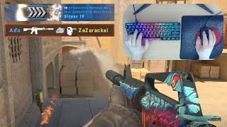 CS2 #3 - Competitive FIRST RANK (Mirage): ASMR Keyboard + Mouse HANDCAM