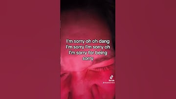 I’m always saying sorry