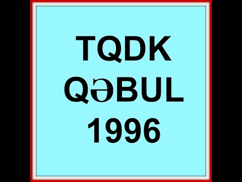 TQDK QƏBUL 1996, 2,5ci qruplar, Variant A