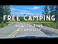 How to find free campsites for boondocking or dispersed camping  van life  travel