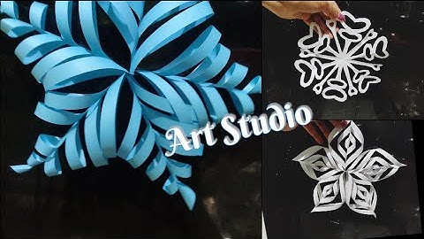 How to make snowflakes in 5 minutes | DIY 3D Snowflake Making Tutorial | Christmas decoration ideas