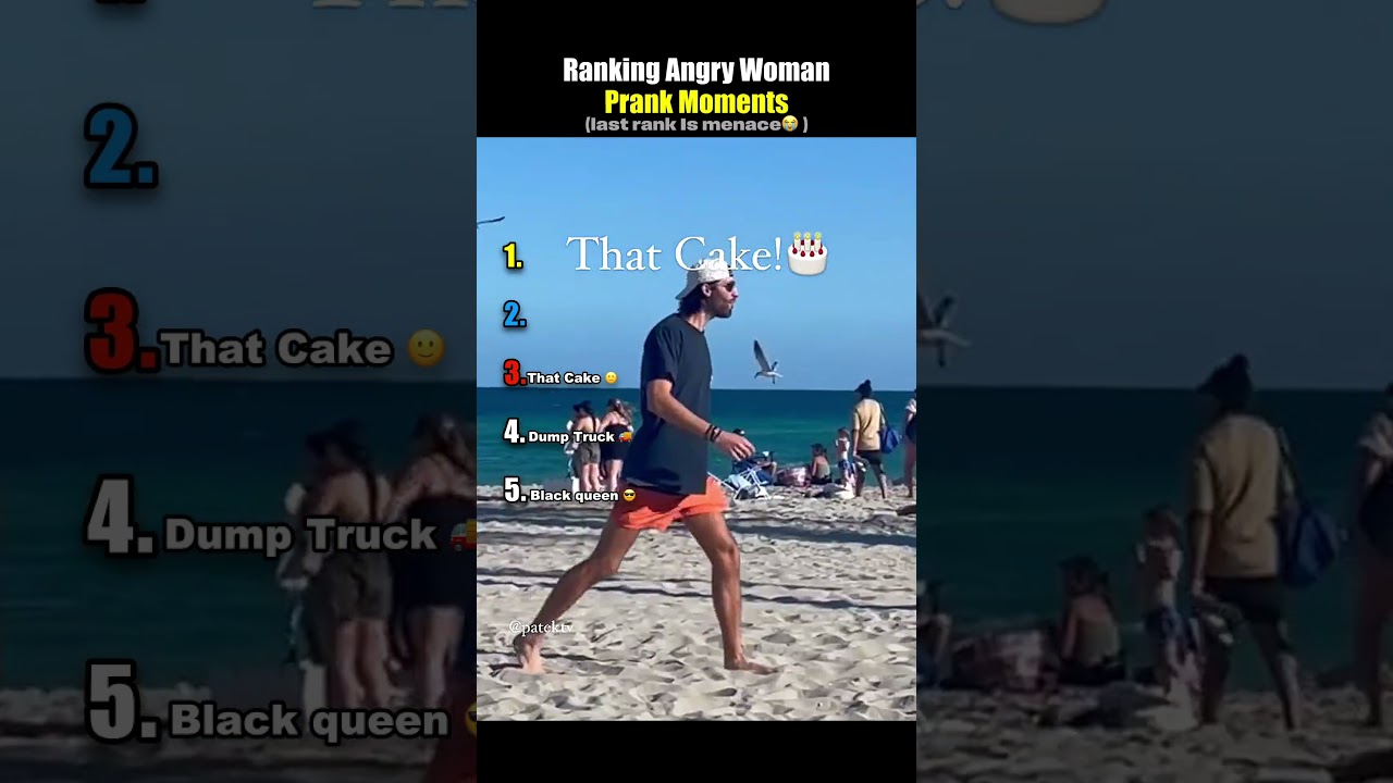 Ranking Angry Woman Prank moments.#ranking #tiktok #prank #woman