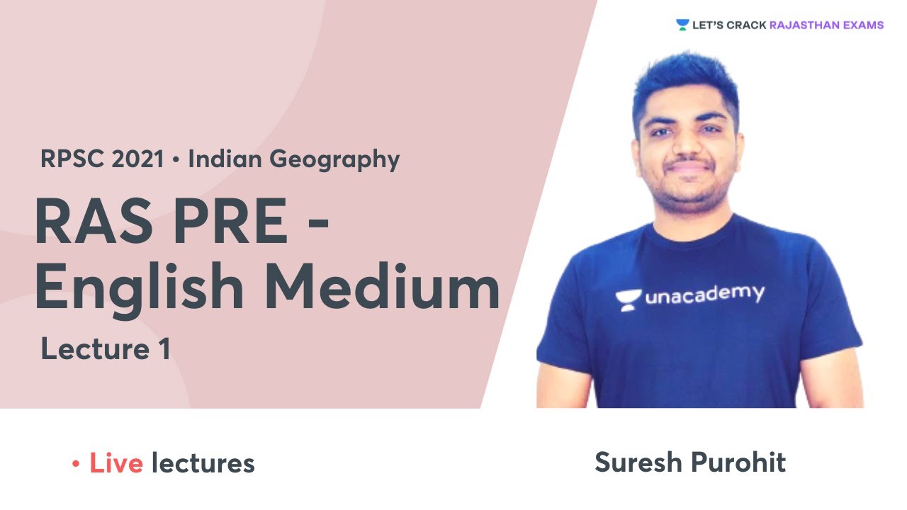 Complete Indian Geography | RAS Pre English Medium | RAS/RPSC 2021 | Suresh Purohit