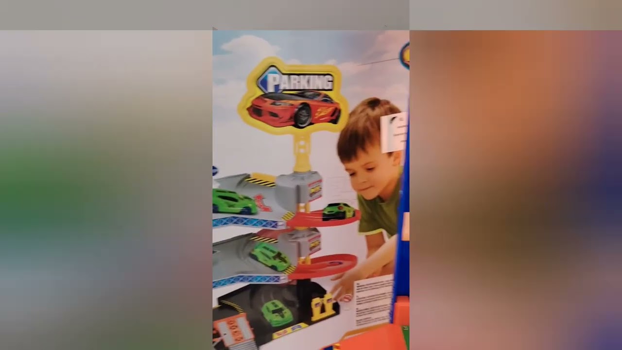 Multi-level parking garage with helipad 