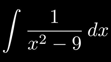 Integrate with Partial Fractions Cover Up Method 1/(x^2 - 9)