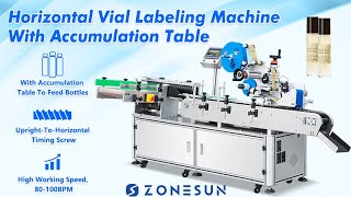 ZONESUN ZS-HTB832 High Speed Horizontal Vial Labeling Machine