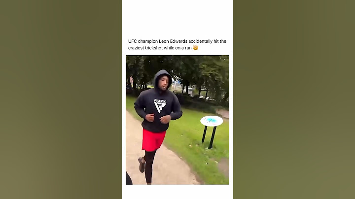 UFC champion Leon Edwards accidentally hit the craziest trickshot while on a run