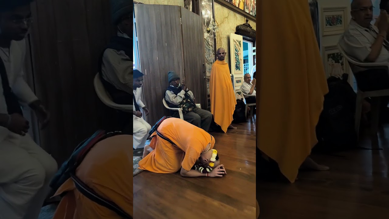 We Heartily welcome (HG Amogh Lila prabhuji )in coming to Radha Kunj Bihari temple in pune camp