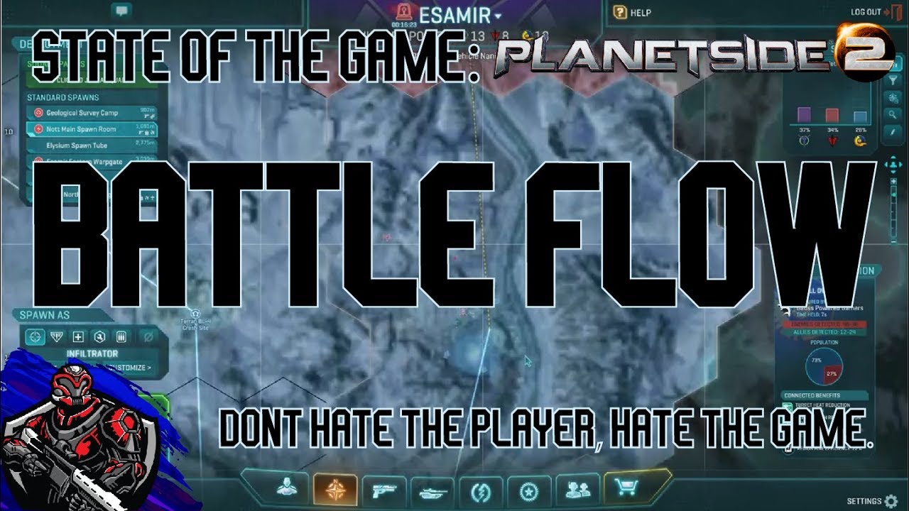 State of the Game: Battleflow in Planetside 2 - Don't hate the player, hate the game.