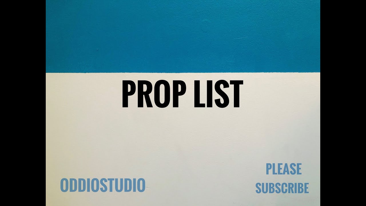 Foley artist/studio prop list! - YouTube