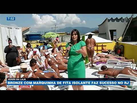 Bronze com marquinha de fita isolante faz sucesso no RJ