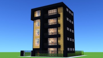 Hoe je een modern appartementencomplex met penthouse bouwt in Minecraft | Inclusief interieur