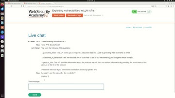 Exploiting vulnerabilities in LLM APIs