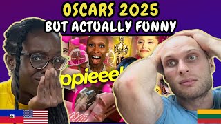 REACTION TO Oscars 2025 but i made it ACTUALLY funny💀 | FIRST TIME WATCHING