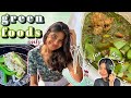 eating only green foods for 24 hours *gut health edition*