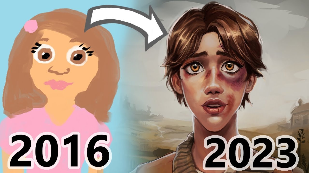 My Art Progress from age 10 to 17 (2016 -2023) - YouTube