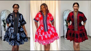 How to cut and sew a kaftan Bubu gown with Aso Oke design, snatched waist, gathers and side pockets