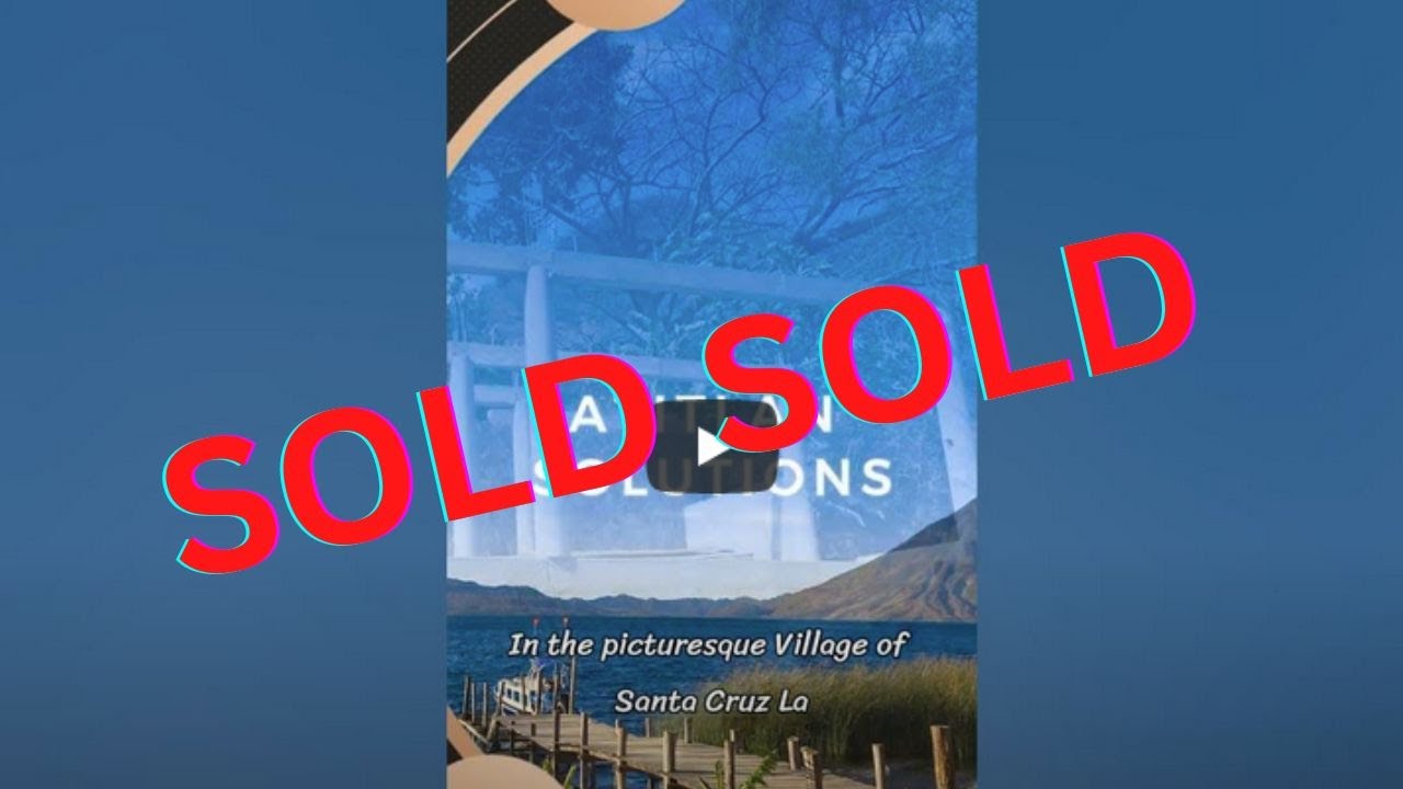 Unique house, 3 bedrooms lake front, Santa Cruz La Laguna for sale