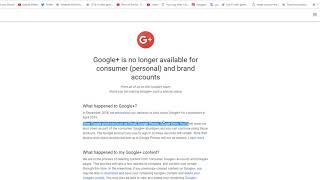 Google Plus Dead Gone forever RIP 2011-2019