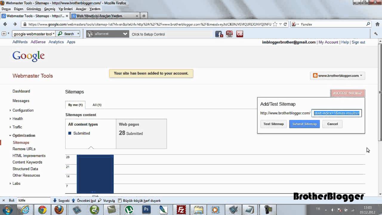how to create a sitemap for blogger blogspot add to google to be