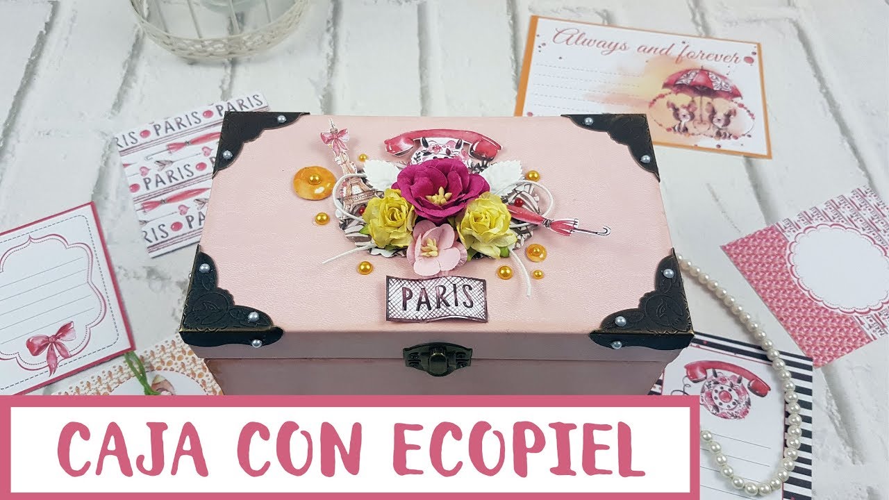 *Cómo forrar una caja con ecopiel*