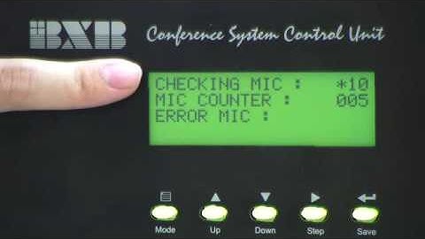 Mic Checking Mode Settings-Scan (result)-BXB FCS Series digital conference system