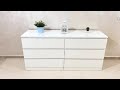 Ikea malm 6 drawer dresser assembly instruction  very detailed