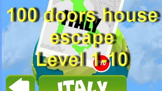 100 doors house escape - Italy - Level 1 - 10  (100 doors open world) Walkthrough прохождение screenshot 2