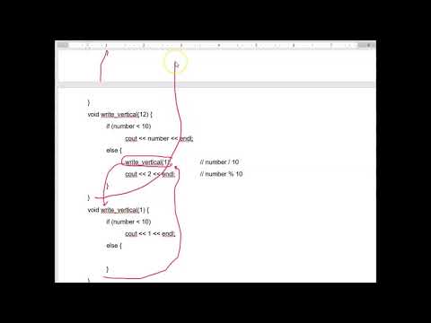 Recursion - Write Vertical