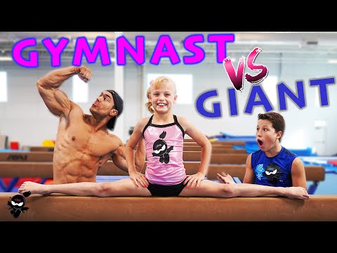 GIANT Bodybuilder Tries Gymnastics