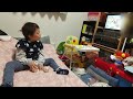 Eテレいないいないばあっ!歌キランキランびろーん(おうちゃん・ワンワン・ぽぅぽ)をボール遊びしながらも全集中で見る5歳児男の子(発達障がい(知的障害)-自閉性スペクトラム症)
