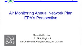 Celebrity Day 2: Station Setup and Operation - Air Monitoring Annual Network Plan Wealth