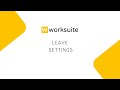 Leave Settings | Worksuite App