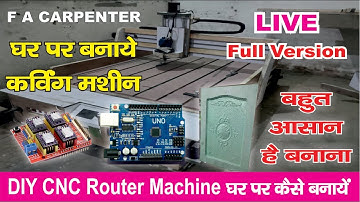 Live: DIY CNC ROUTER MACHINE AT BY PLY WOOD | Making DIY CNC Machine With Tools |  Full Live Video