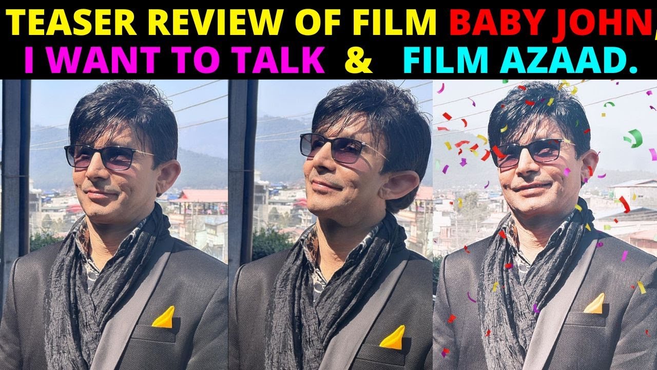 Teaser Review of Baby John And I Want To Talk. Trailer Review of film Azaad | KRK 