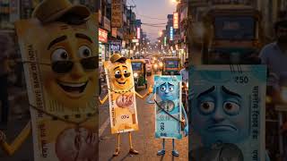 50 vs 200 Rupees Note 😂 | Talking Money Viral Reel Hindi