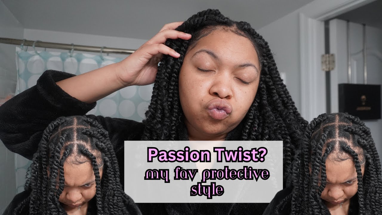  How To Do Passion Twist On 4C Hair - YouTube