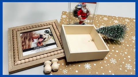 Christmas Scene Shadow Box || Christmas in July Crafts || Just 1 Quick DIY