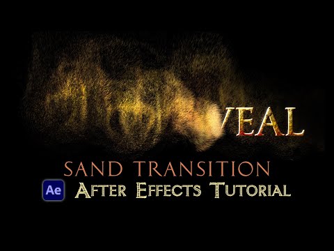 Text to Sand Transition - After Effects Tutorial (No Plugins)